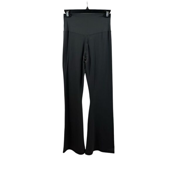 Ladies Aerie Offline Grey Wide Leg Asymmetrical Waistband Yoga Pants Size Large - Picture 4 of 9